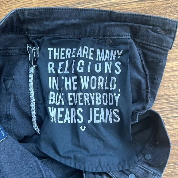 Men’s True Religion Black Super Skinny Stretch Tony Fit Jeans - Picture 4 of 7